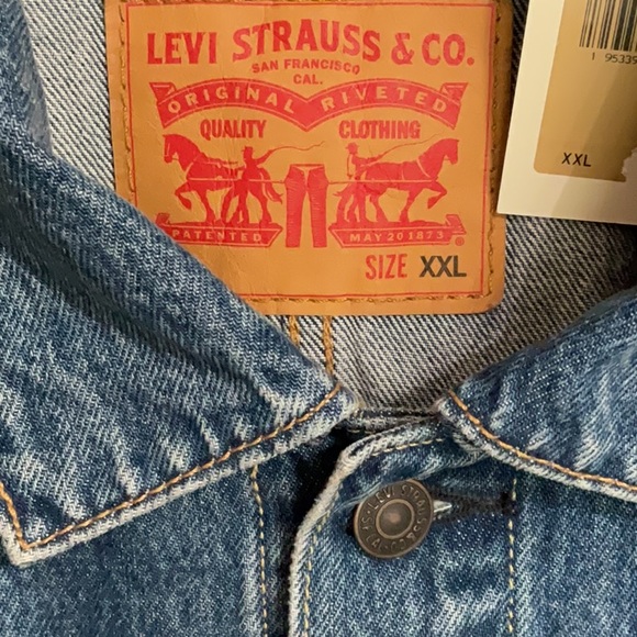 LAST ONE Levi’s Men’s Chore Engineer Denim Jacket Size XXL Retail $125. NWT - Picture 4 of 5